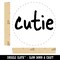 Cutie Cute Fun Text Self-Inking Rubber Stamp for Stamping Crafting Planners